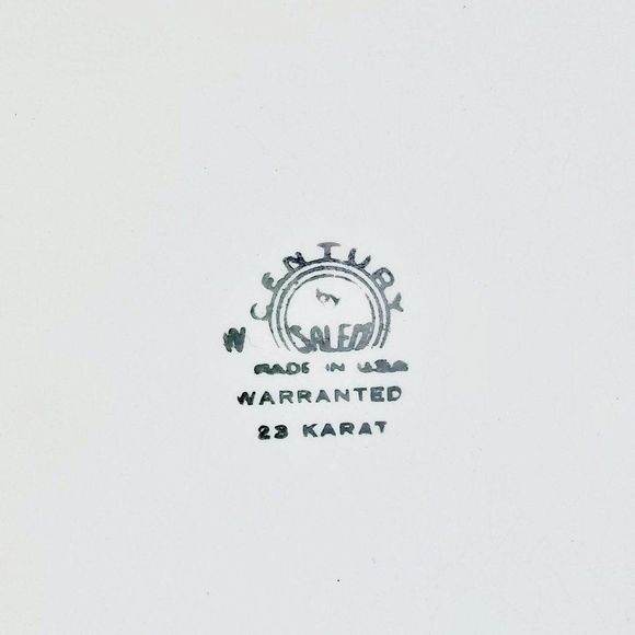 Vintage Plate, Century by Salem 23K Gold Colonial - Picture 10 of 10